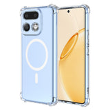 Realme 16 Pro+ EIDERWOOD Hybrid Plast Bagside Cover m. Stødabsorberende Hjørner - MagSafe Kompatibel - Gennemsigtig
