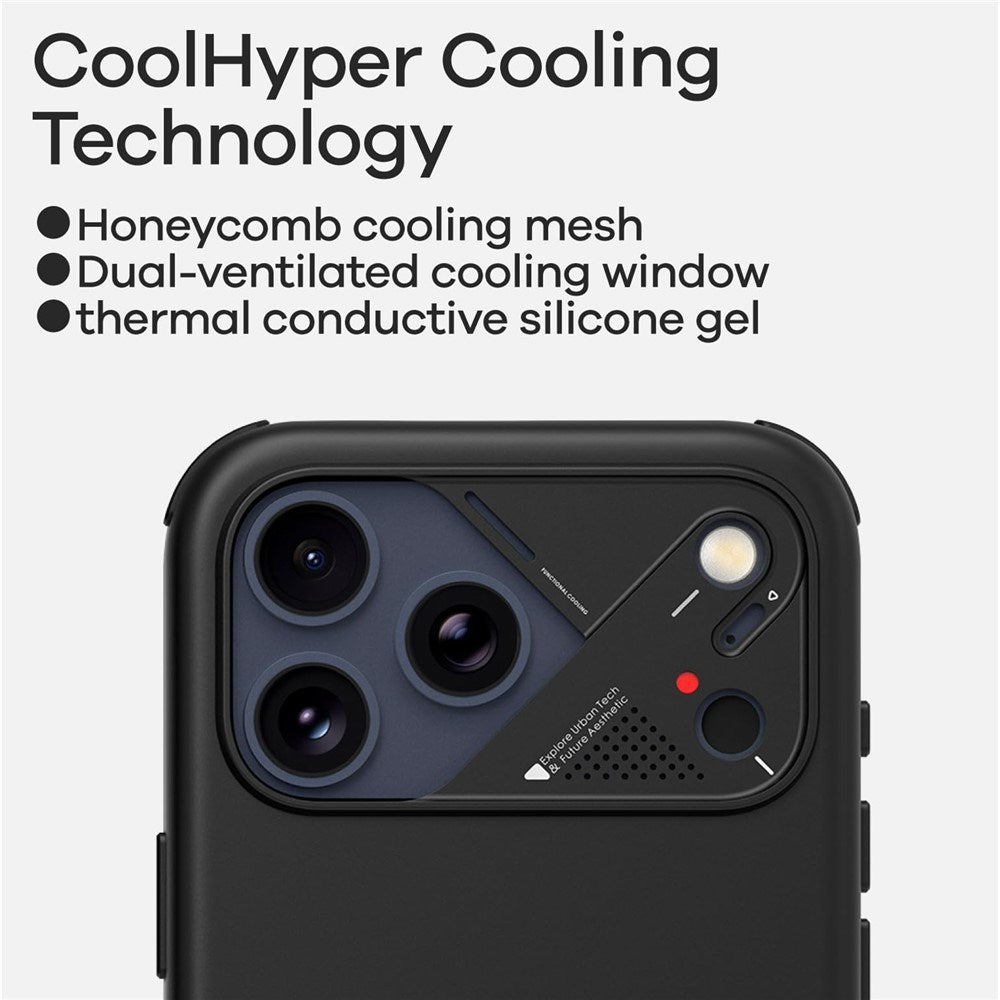 iPhone 17 Pro AULUMU Kunstlæder Mobilcover - MagSafe Kompatibel - Sort