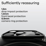 iPhone 17 Pro Max AULUMU Selvlysende Fleksibelt Plastik Mobilcover - MagSafe Kompatibel - Sort
