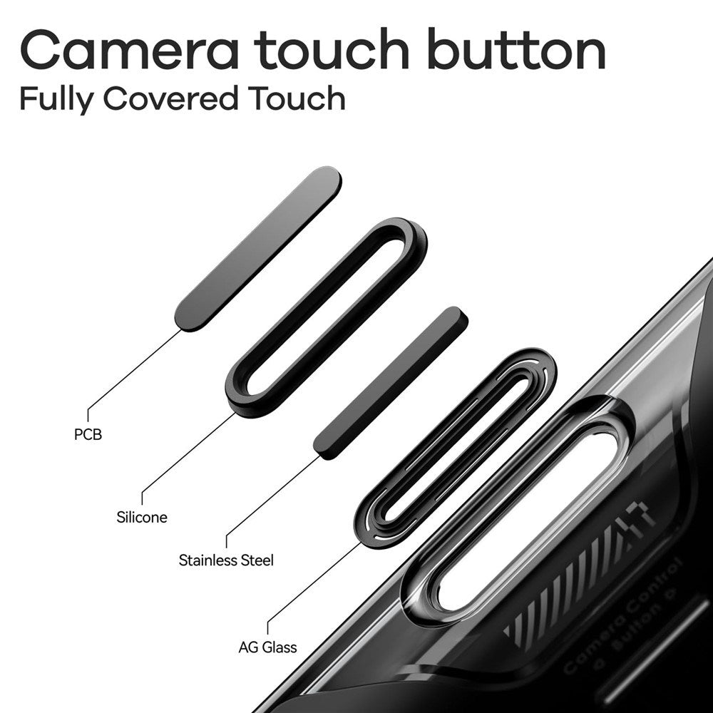 iPhone 17 Pro Max AULUMU Selvlysende Fleksibelt Plastik Mobilcover - MagSafe Kompatibel - Sort