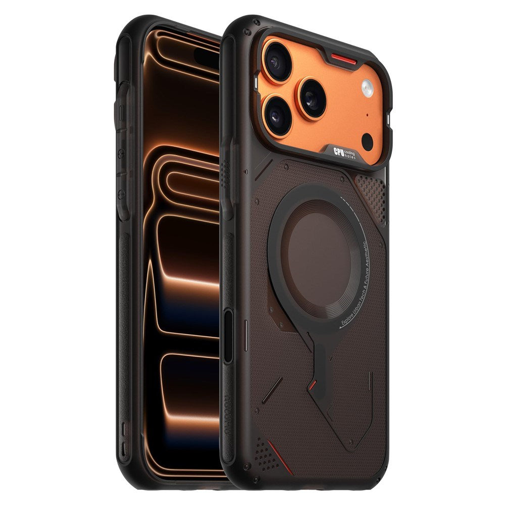 iPhone 17 Pro Max AULUMU Varmeafledende Mobilcover - MagSafe Kompatibel - Sort