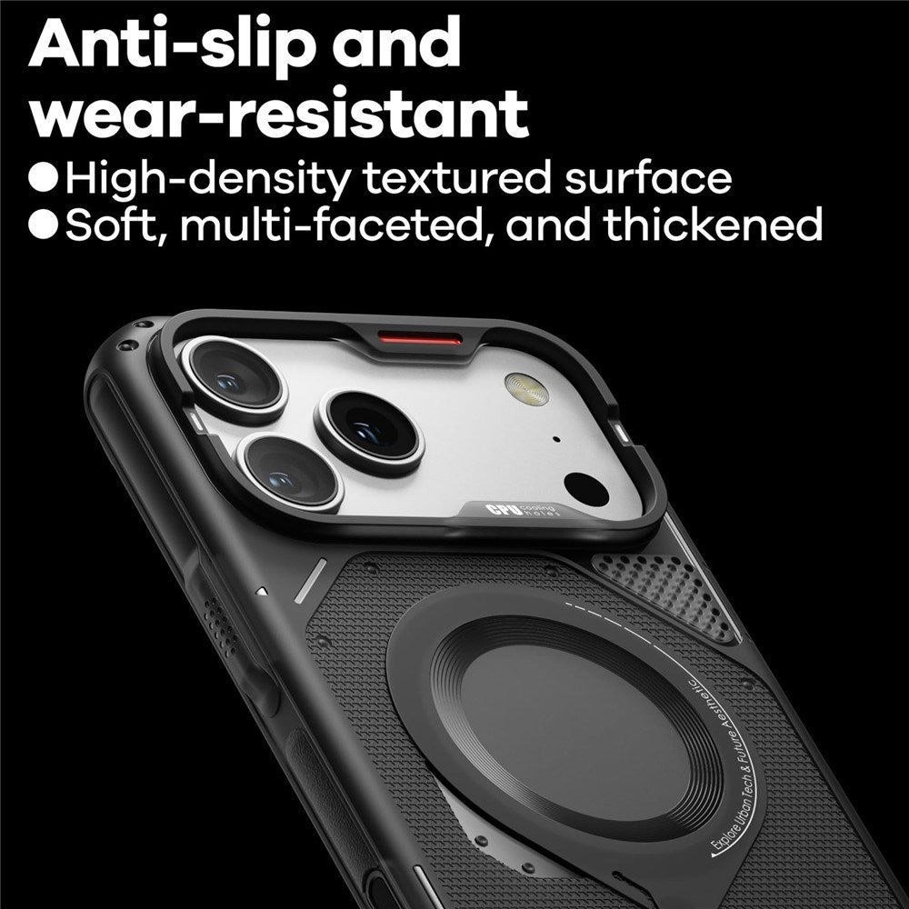 iPhone 17 Pro AULUMU Varmeafledende Mobilcover - MagSafe Kompatibel - Sort
