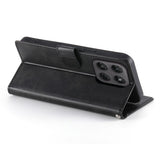 Motorola Moto G47 / G37 EIDERWOOD Læder Flip Cover m. Pung & Strop - Sort