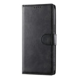 Motorola Moto G47 / G37 EIDERWOOD Læder Flip Cover m. Pung & Strop - Sort