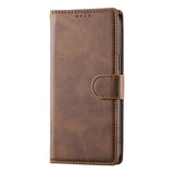 Motorola Moto G47 / G37 EIDERWOOD Læder Flip Cover m. Pung & Strop - Brun