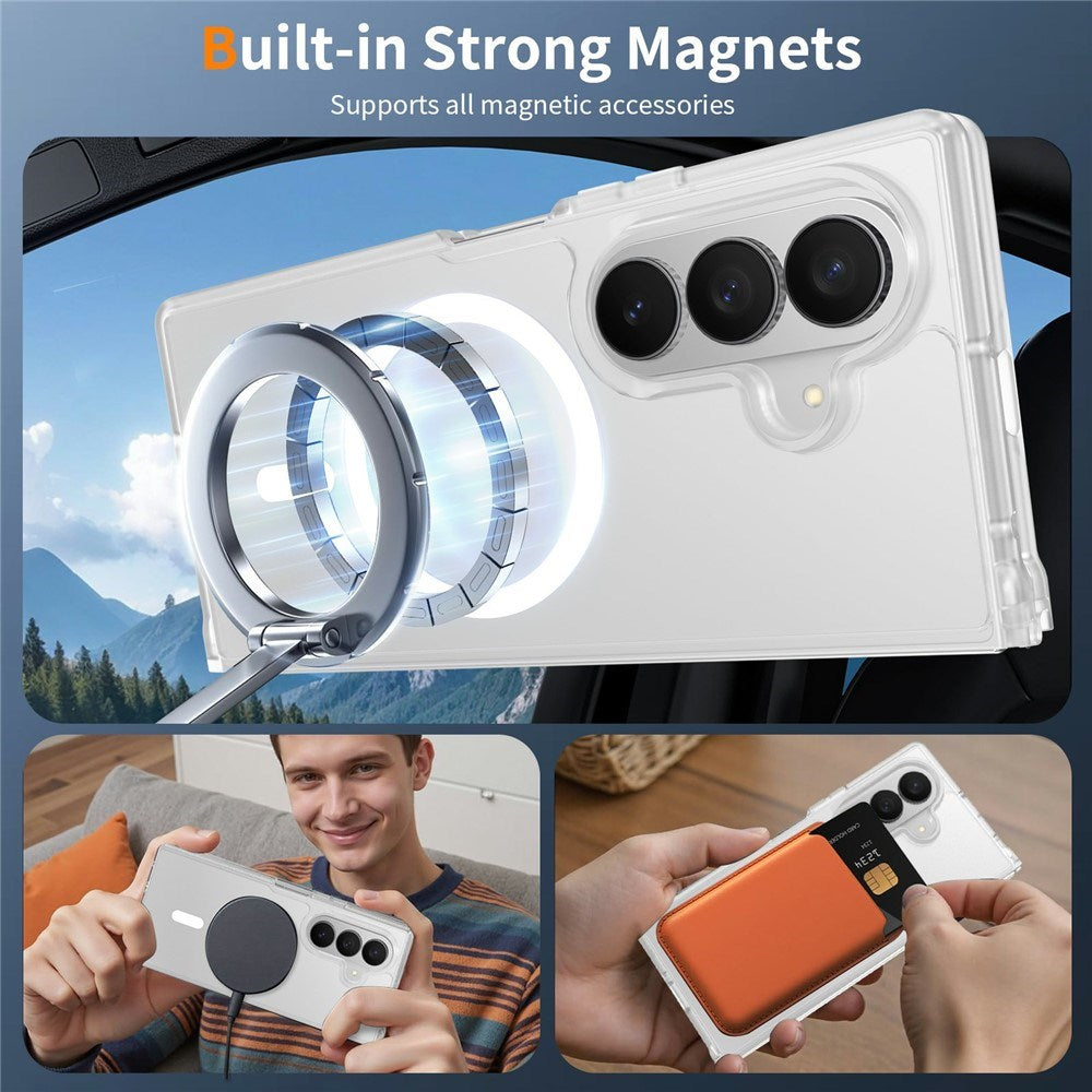 Samsung Galaxy Z Fold8 Mat Fleksibelt Plast Bagside Cover - MagSafe Kompatibel - Gennemsigtig