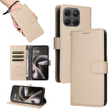 Motorola Moto G47 / G37 EIDERWOOD Flip Cover (RFID Blokering) - Beige