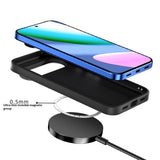 Google Pixel 11 ABEEL Hybrid Mobilcover m. Karbonfibretekstur - Sort / Blå