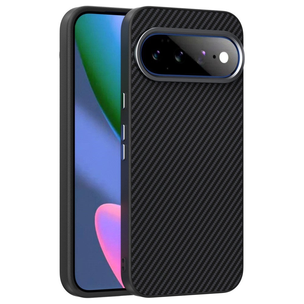 Google Pixel 11 Pro XL ABEEL Hybrid Mobilcover m. Karbonfibretekstur - Sort
