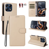 Motorola Edge 70 Pro EIDERWOOD Kunstlæder Flip Cover m. Strop & Ståfunktion - Beige