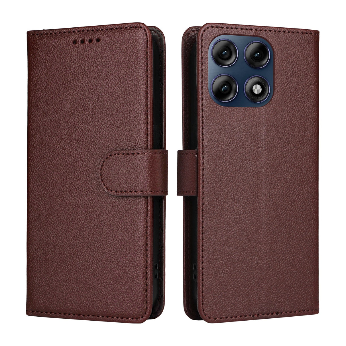 Motorola Edge 70 Pro EIDERWOOD Kunstlæder Flip Cover m. Strop & Ståfunktion - Brun