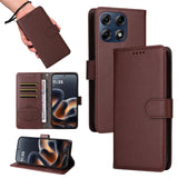 Motorola Edge 70 Pro EIDERWOOD Kunstlæder Flip Cover m. Strop & Ståfunktion - Brun