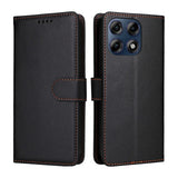 Motorola Edge 70 Pro EIDERWOOD Kunstlæder Flip Cover m. Strop & Ståfunktion - Sort