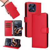 Motorola Edge 70 Pro EIDERWOOD Kunstlæder Flip Cover m. Strop & Ståfunktion - Rød