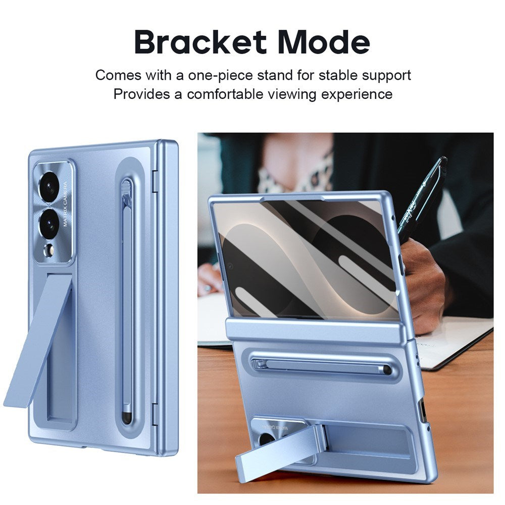Samsung Galaxy Z Fold8 EIDERWOOD Cover m. Indbygget Styluspen & Ståfunktion - Blå