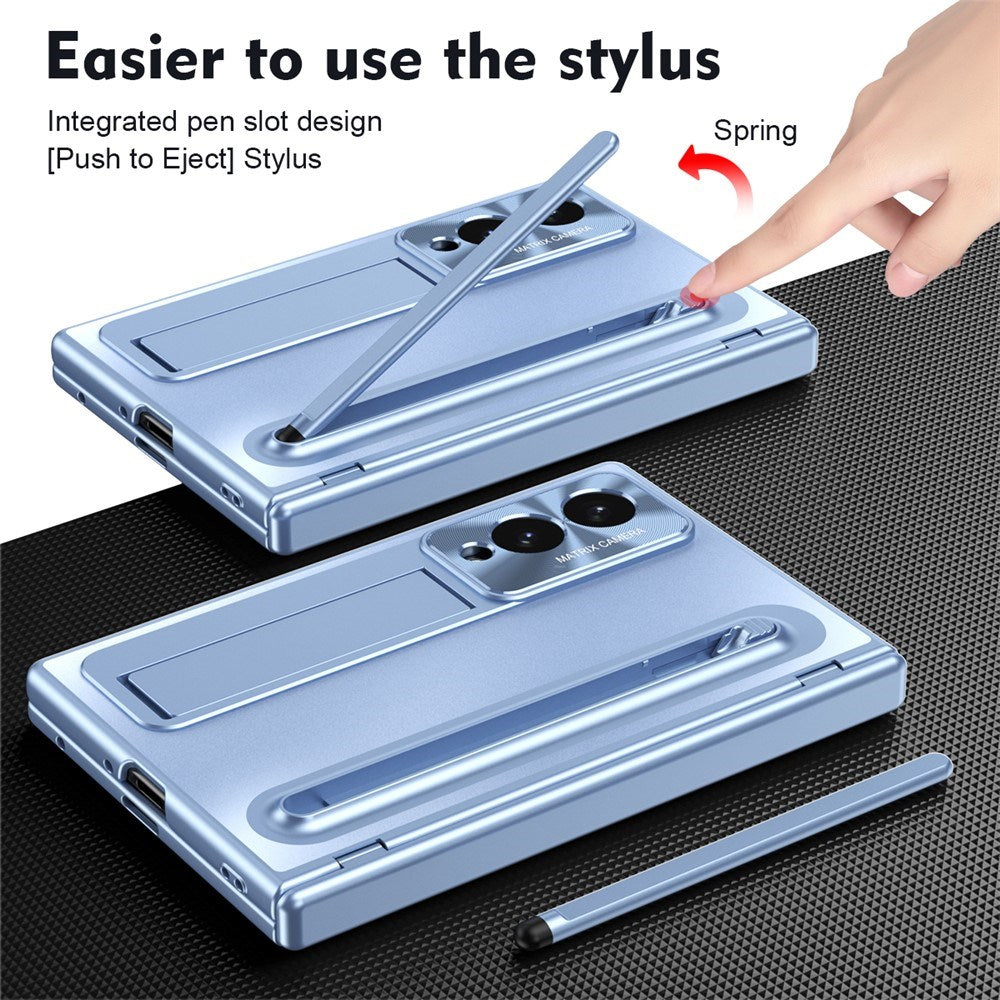 Samsung Galaxy Z Fold8 EIDERWOOD Cover m. Indbygget Styluspen & Ståfunktion - Blå