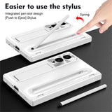 Samsung Galaxy Z Fold8 EIDERWOOD Cover m. Indbygget Styluspen & Ståfunktion - Hvid