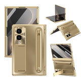 Samsung Galaxy Z Fold8 EIDERWOOD Cover m. Indbygget Styluspen & Ståfunktion - Guld