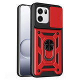 EIDERWOOD OnePlus Nord CE6 Hybrid Håndværker Mobil Cover m. Kickstand & Cam Slider - Rød