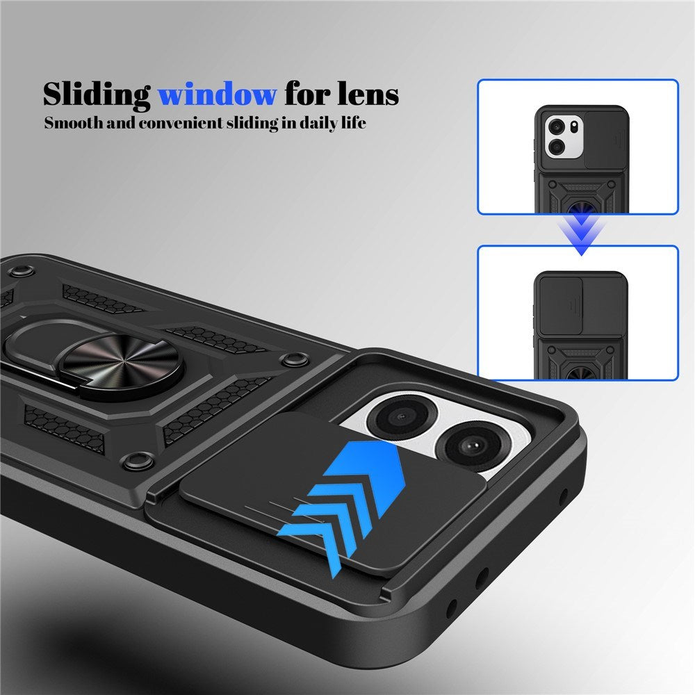 EIDERWOOD OnePlus Nord CE6 Hybrid Håndværker Mobil Cover m. Kickstand & Cam Slider - Rød