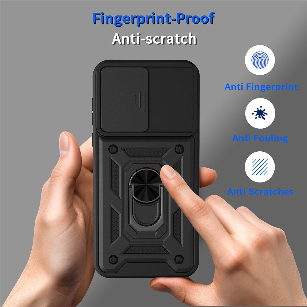 EIDERWOOD OnePlus Nord CE6 Hybrid Håndværker Mobil Cover m. Kickstand & Cam Slider - Blå