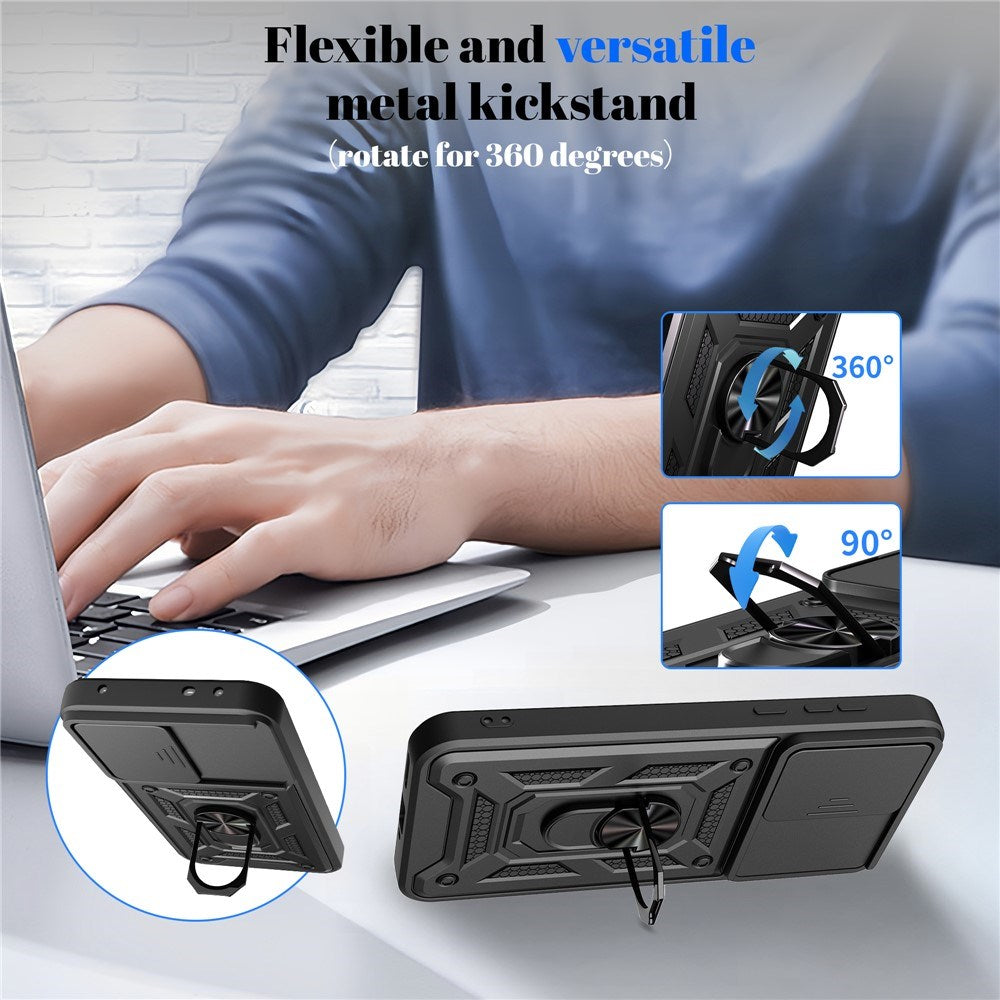 EIDERWOOD OnePlus Nord CE6 Hybrid Håndværker Mobil Cover m. Kickstand & Cam Slider - Blå