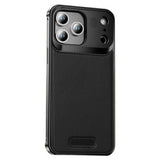 iPhone 17 Pro EIDERWOOD Stilrent Metal Mobilcover m. Kunstlæder - Sort