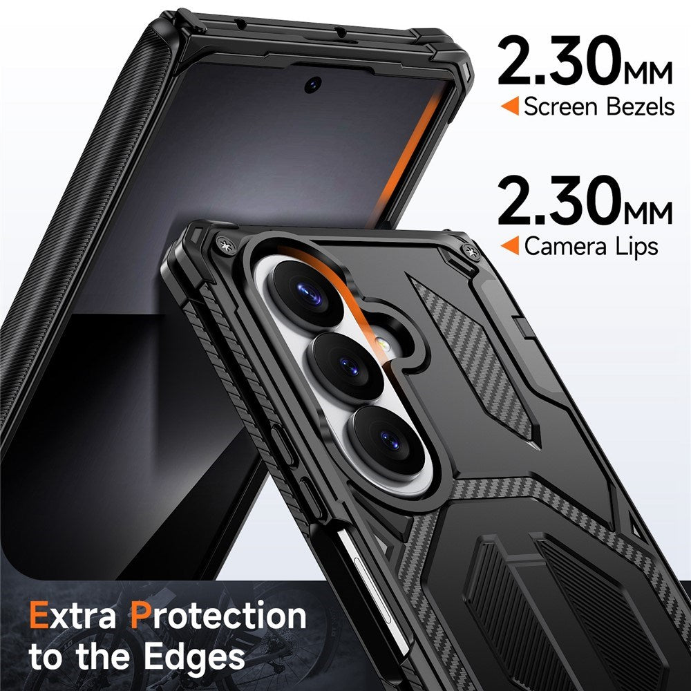 Samsung Galaxy Z Fold8 Ultra / Fold7 EIDERWOOD Håndværkercover m. Indbygget Ståfunktion - MagSafe Kompatibel - Sort