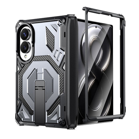 Samsung Galaxy Z Fold8 EIDERWOOD Håndværkercover m. Indbygget Ståfunktion - MagSafe Kompatibel - Sort / Grå