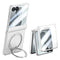 Samsung Galaxy Z Flip8 EIDERWOOD Mobilcover - Indbygget Skærmbeskyttelse & Ståfunktion - Sølv