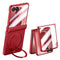 Samsung Galaxy Z Flip8 EIDERWOOD Mobilcover - Indbygget Skærmbeskyttelse & Ståfunktion - Rød