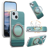 iPhone 14 / 13 EIDEROWOD Hybrid Plast Gradient Bagside Cover - MagSafe Kompatibel - Grøn
