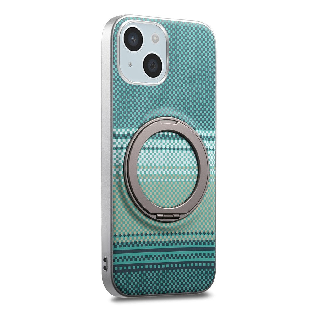 iPhone 14 / 13 EIDEROWOD Hybrid Plast Gradient Bagside Cover - MagSafe Kompatibel - Grøn