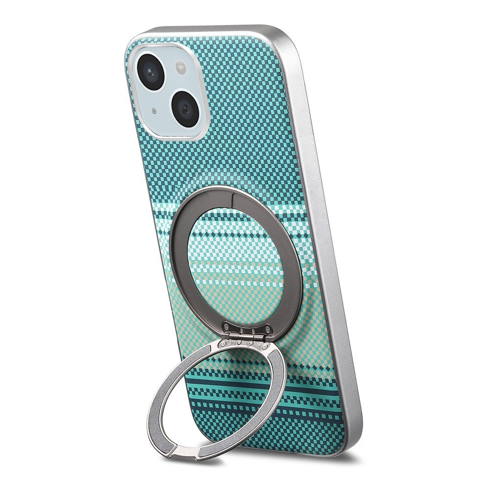 iPhone 14 / 13 EIDEROWOD Hybrid Plast Gradient Bagside Cover - MagSafe Kompatibel - Grøn