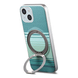 iPhone 14 / 13 EIDEROWOD Hybrid Plast Gradient Bagside Cover - MagSafe Kompatibel - Grøn