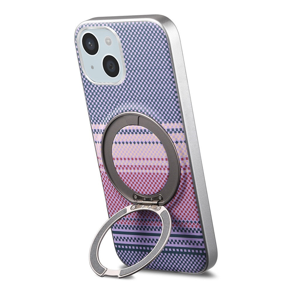 iPhone 14 / 13 EIDEROWOD Hybrid Plast Gradient Bagside Cover - MagSafe Kompatibel - Lilla