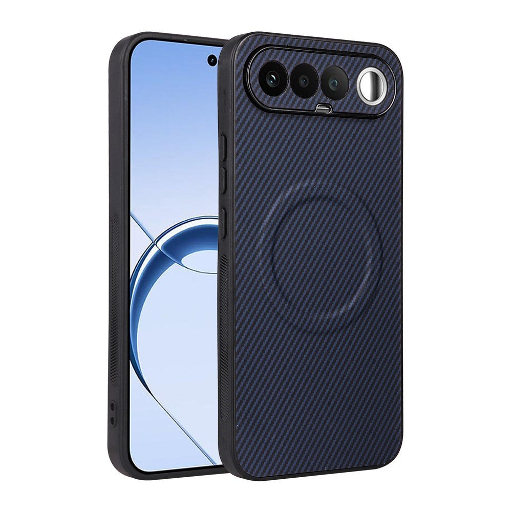 Realme 16 EIDERWOOD Hybrid Carbon Bagside Cover - MagSafe Kompatibel - Blå