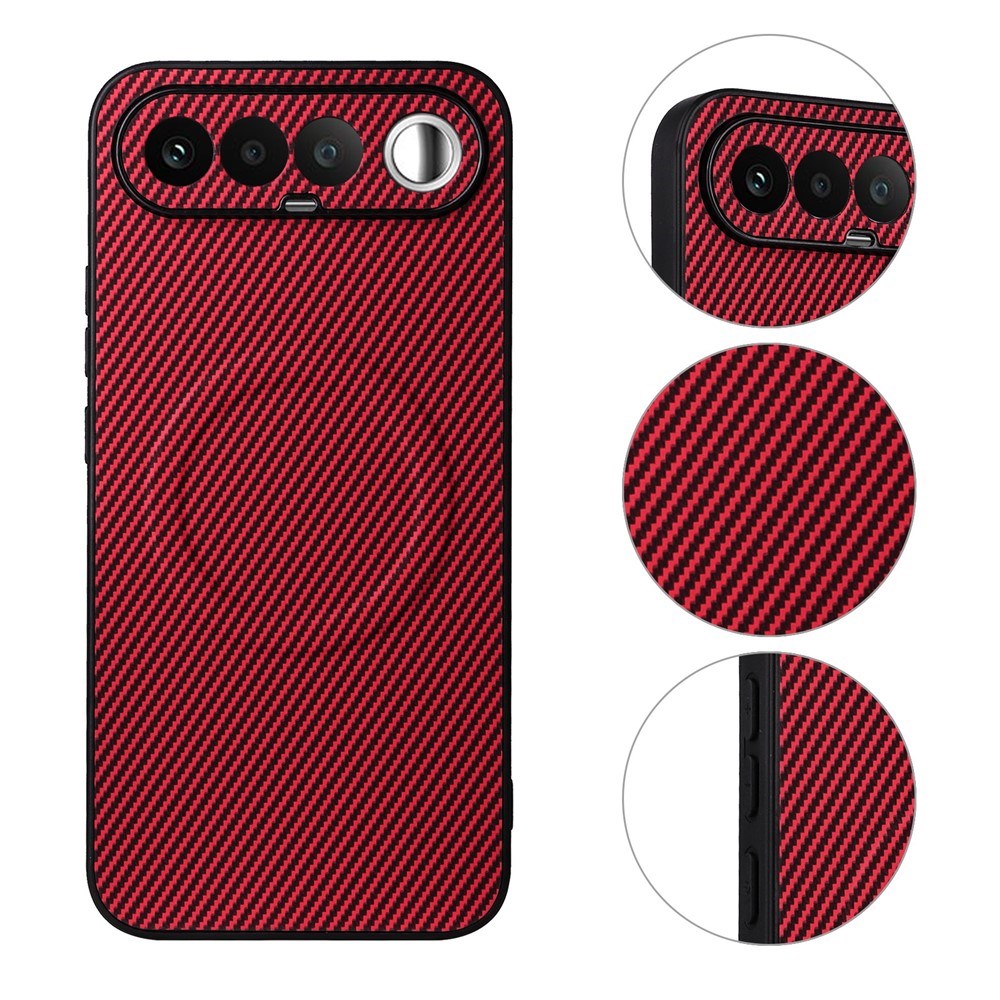 Realme 16 EIDERWOOD Hybrid Carbon Bagside Cover - MagSafe Kompatibel - Rød