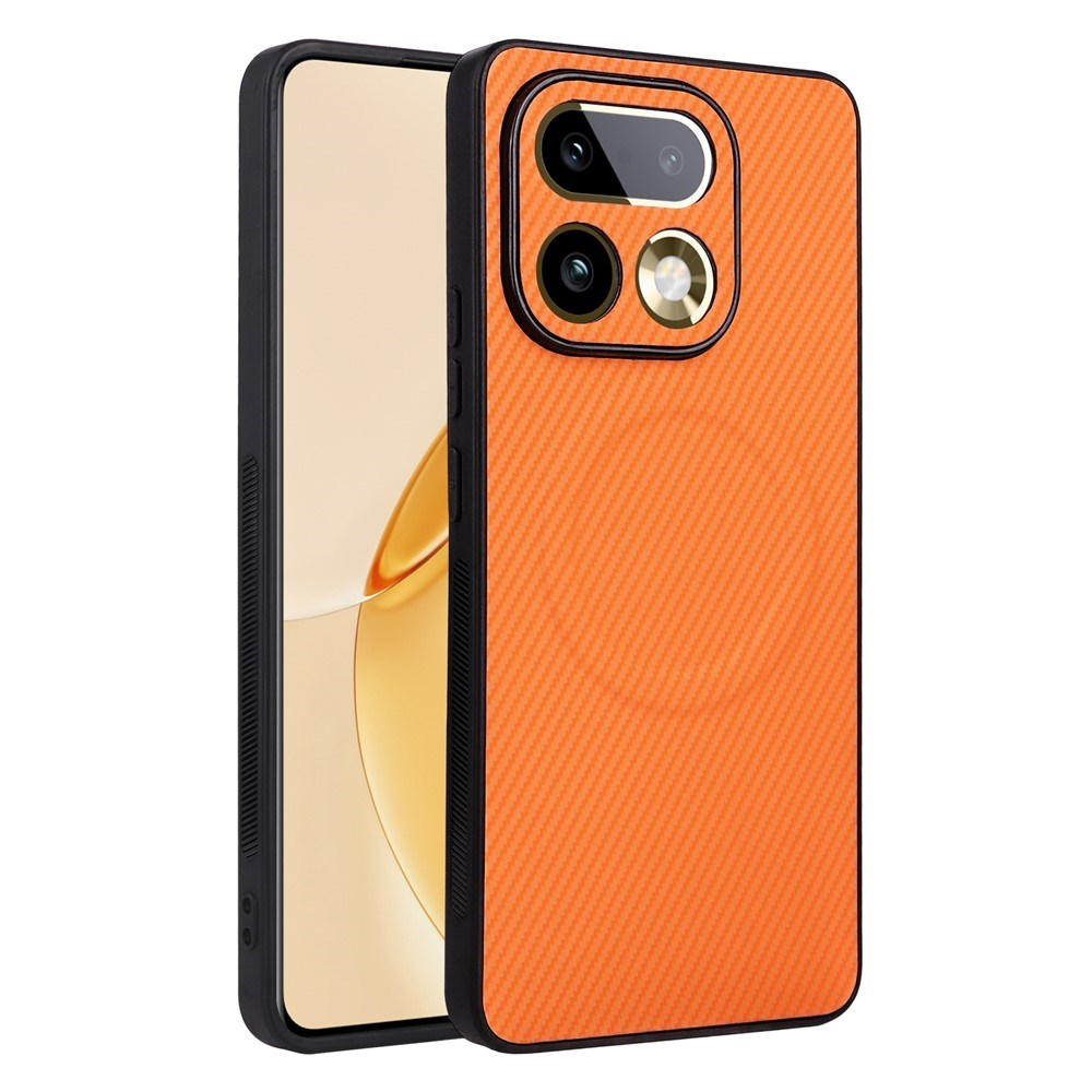 Realme 16 Pro+ EIDERWOOD Hybrid Carbon Bagside Cover - MagSafe Kompatibel - Orange