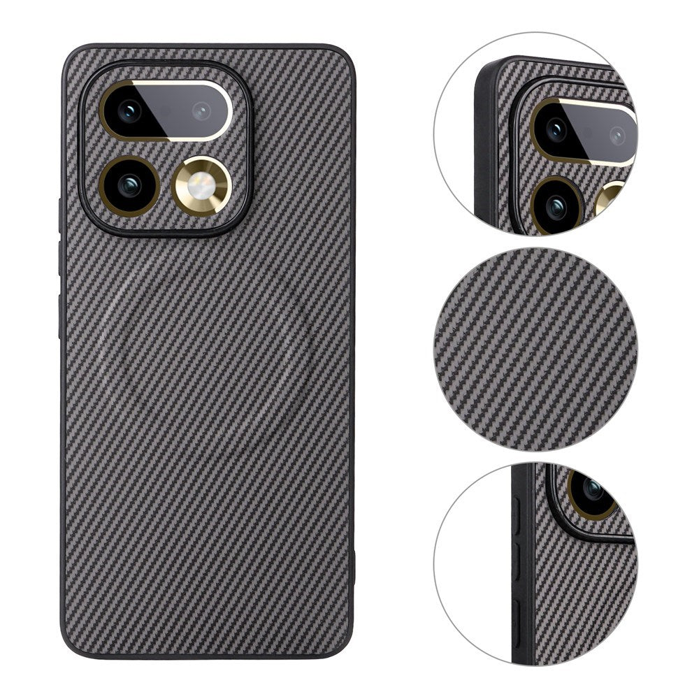 Realme 16 Pro+ EIDERWOOD Hybrid Carbon Bagside Cover - MagSafe Kompatibel - Grå