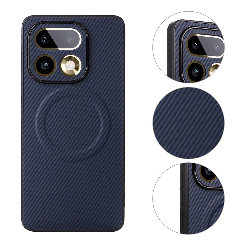 Realme 16 Pro+ EIDERWOOD Hybrid Carbon Bagside Cover - MagSafe Kompatibel - Blå