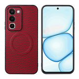 Realme C100 EIDERWOOD Hybrid Carbon Bagside Cover - MagSafe Kompatibel - Rød