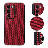 Realme C100 EIDERWOOD Hybrid Carbon Bagside Cover - MagSafe Kompatibel - Rød
