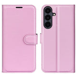 Samsung Galaxy S26 FE EIDERWOOD Kunstlæder Flipcover - Kortholder & Ståfunktion - Lyserød