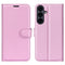 Samsung Galaxy S26 FE EIDERWOOD Kunstlæder Flipcover - Kortholder & Ståfunktion - Lyserød