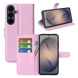 Samsung Galaxy S26 FE EIDERWOOD Kunstlæder Flipcover - Kortholder & Ståfunktion - Lyserød