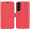 Samsung Galaxy S26 FE EIDERWOOD Kunstlæder Flipcover - Kortholder & Ståfunktion - Rød