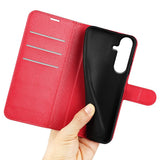 Samsung Galaxy S26 FE EIDERWOOD Kunstlæder Flipcover - Kortholder & Ståfunktion - Rød