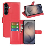 Samsung Galaxy S26 FE EIDERWOOD Kunstlæder Flipcover - Kortholder & Ståfunktion - Rød