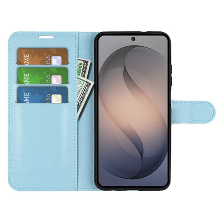 Samsung Galaxy S26 FE EIDERWOOD Kunstlæder Flipcover - Kortholder & Ståfunktion - Blå